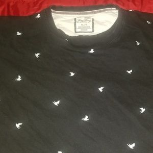 Short Sleeve Pigeon Pattern Tee